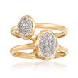 .23 ct. t.w. Double Bezel-Set Diamond Ring in 14kt Yellow Gold