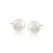 Mikimoto 6-6.5mm 'A' Akoya Pearl Earrings in 18kt White Gold