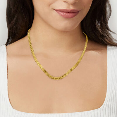 10kt Yellow Gold Bismark-Link Necklace