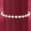 6-7mm Cultured Pearl Bracelet with 14kt Yellow Gold