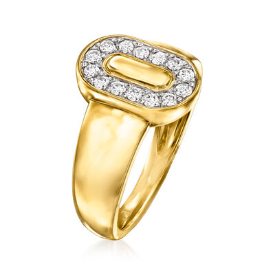 .25 ct. t.w. Diamond Oval Ring in 18kt Yellow Gold