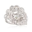 C. 1980 Vintage 1.50 ct. t.w. Diamond Ring in 14kt White Gold