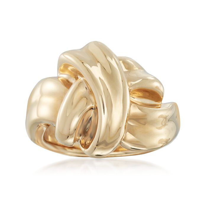 14kt Yellow Gold Twisted Knot Ring in 14kt Yellow Gold