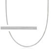Italian Sterling Silver Flat Snake-Chain Necklace