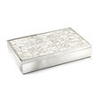 Reed & Barton Mother-Of-Pearl Jewelry Box in Stainless Steel