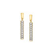 .33 ct. t.w. Diamond Linear Drop Earrings in 14kt Yellow Gold