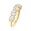 3.00 ct. t.w. Lab-Grown Diamond Five-Stone Ring in 14kt Yellow Gold