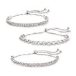 Sterling Silver Jewelry Set: Multi-Link Bolo Bracelets