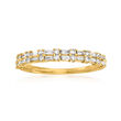 .30 ct. t.w. Baguette and Round Diamond Ring in 14kt Yellow Gold