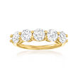 2.00 ct. t.w. Lab-Grown Diamond Five-Stone Ring in 14kt Yellow Gold