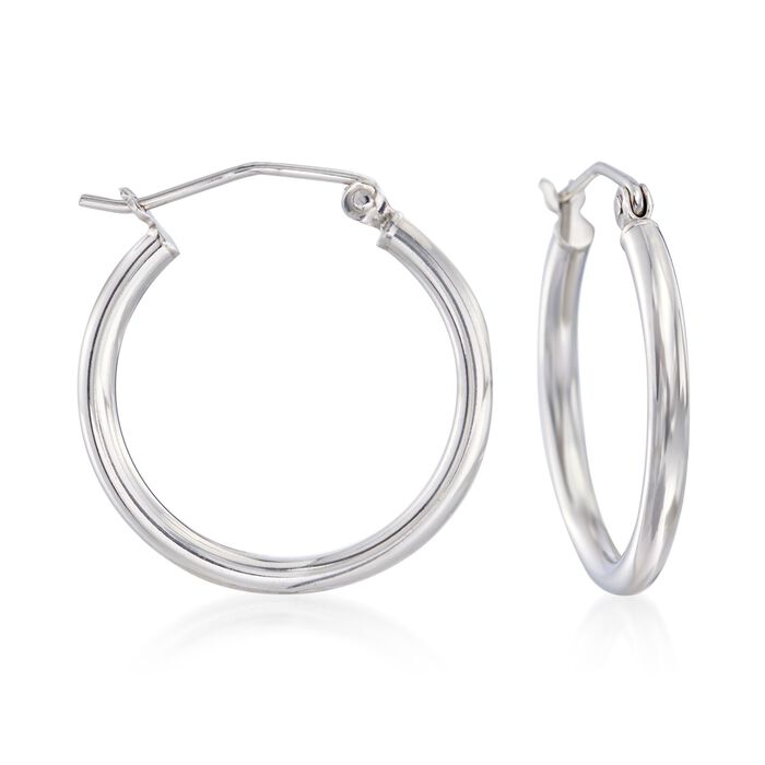 2mm Sterling Silver Hoop Earrings