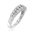 1.00 ct. t.w. Double-Row Diamond Ring in 14kt White Gold