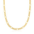 Men's 10kt Yellow Gold Figaro-Link Necklace