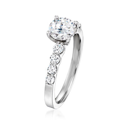 .42 ct. t.w. Diamond Engagement Ring Setting in 14kt White Gold