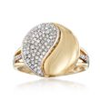 .40 ct. t.w. Diamond Yin-Yang Ring in 14kt Yellow Gold