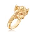 Italian 14kt Yellow Gold Elephant Ring