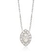 .89 ct. t.w. Diamond Marquise-Shaped Necklace in 14kt White Gold
