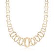 14kt Yellow Gold Graduated Oval-Link Necklace