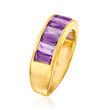 2.00 ct. t.w. Amethyst Ring in 18kt Gold Over Sterling