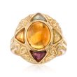 C. 2000 Vintage 2.10 ct. t.w. Multi-Stone Ring in 14kt Yellow Gold