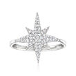 .25 ct. t.w. Diamond Starburst Ring in Sterling Silver