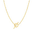Italian 14kt Yellow Gold Lumachina-Chain Toggle Necklace