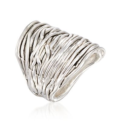 Sterling Silver Multi-Row Wrap Ring