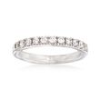 Gabriel Designs .33 ct. t.w. Diamond Wedding Ring in 14kt White Gold