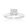 1.04 Carat Certified Diamond Solitaire Ring in 14kt White Gold