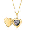 Child's 14kt Yellow Gold Personalized Heart Locket Necklace