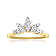 .25 ct. t.w. Diamond Tiara Ring in 10kt Yellow Gold