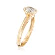 1.00 Carat Bezel-Set Diamond Solitaire Ring in 14kt Yellow Gold