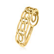 10kt Yellow Gold Oval-Link Ring