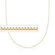 .8mm 14kt Yellow Gold Adjustable Box Chain Necklace