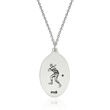 Sterling Silver St. Christopher Baseball Medal Necklace. 18&quot;