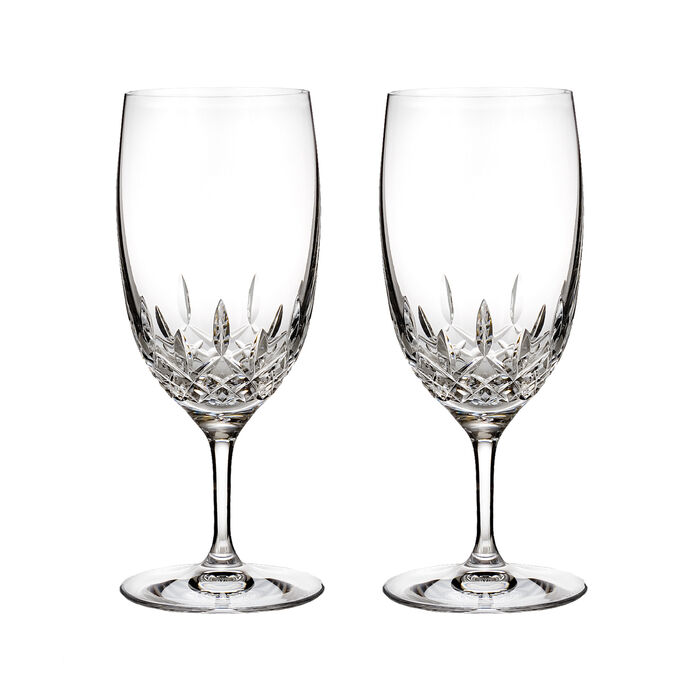 Waterford Crystal &quot;Lismore Essence&quot; Set of 2 Iced Beverage Glasses