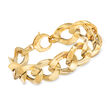 Italian 14kt Yellow Gold Link Bracelet 