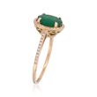 1.70 Carat Emerald and .20 ct. t.w. Diamond Ring in 14kt Yellow Gold