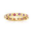 .50 ct. t.w. Multi-Gemstone Ring in 14kt Yellow Gold