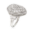 2.00 ct. t.w. Diamond Cluster Ring in 14kt White Gold