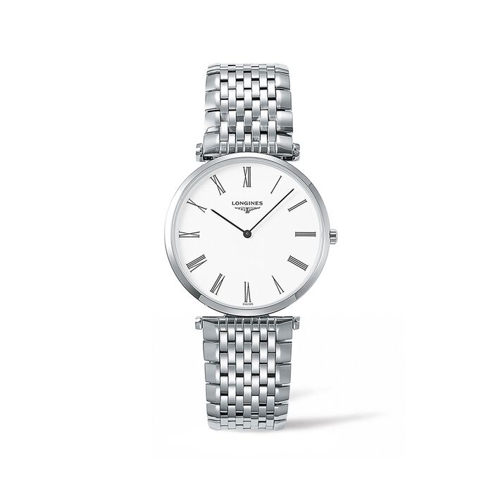 Longines La Grande Classique Men's 36mm Stainless Steel Watch - White Dial