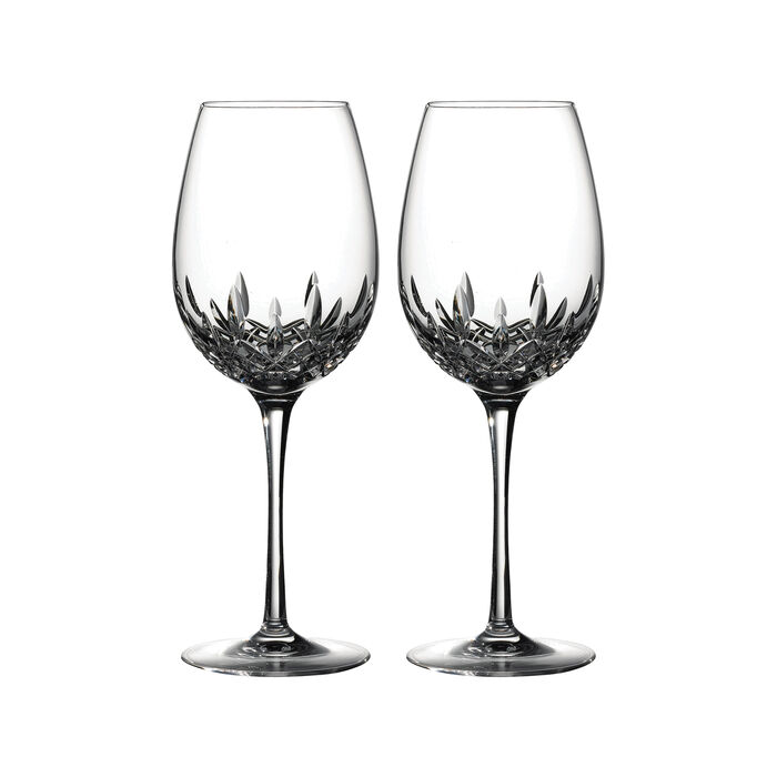 Waterford Crystal &quot;Lismore Essence&quot; Set of 2 Glass Goblets
