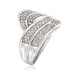 .30 ct. t.w. Diamond Wave Ring in Sterling Silver
