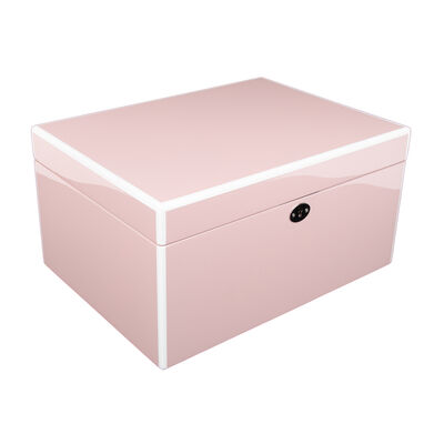Brouk & Co. &quot;Laurel&quot; Pink Wooden Jewelry Box