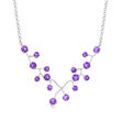 5.00 ct. t.w. Amethyst Vine Necklace in Sterling Silver