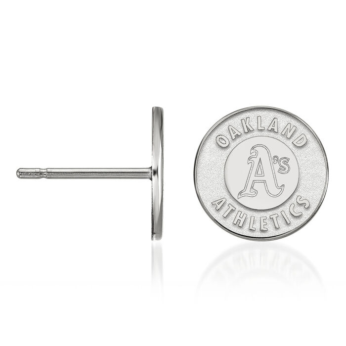 Sterling Silver MLB Oakland Athletics Extra Small Stud Earrings