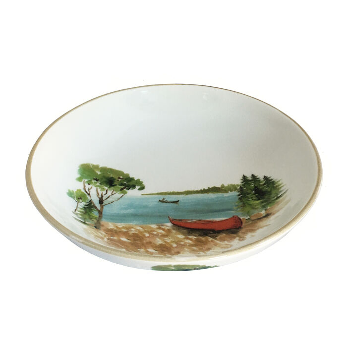 Abbiamo Tutto &quot;A Day at the Lake&quot; Ceramic Bowl from Italy