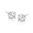 Swarovski Crystal &quot;Attract&quot; Clear Crystal Stud Earrings in Silvertone