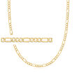 Men's 10kt Yellow Gold Figaro-Link Necklace
