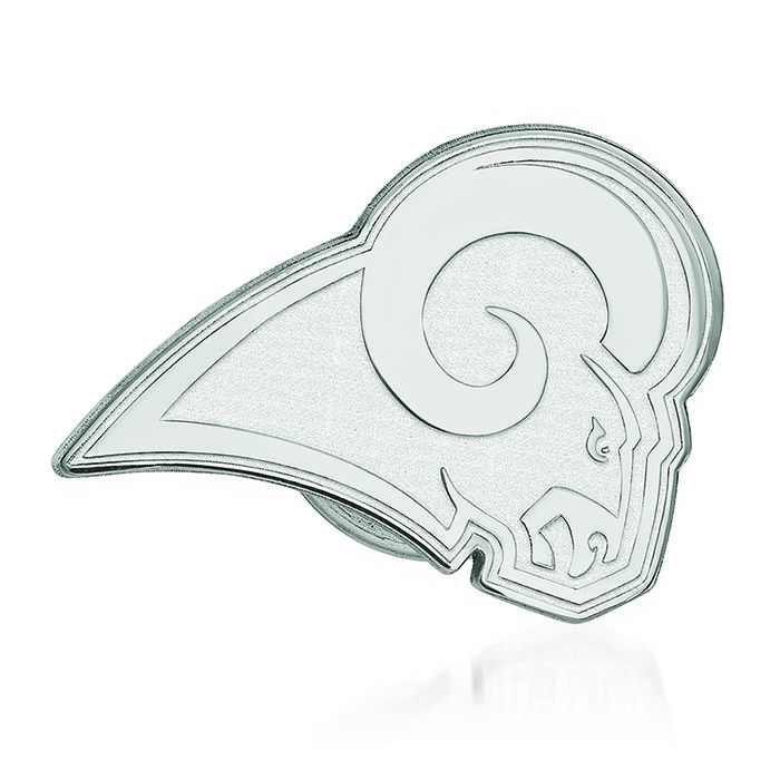 Sterling Silver NFL Los Angeles Rams Lapel Pin